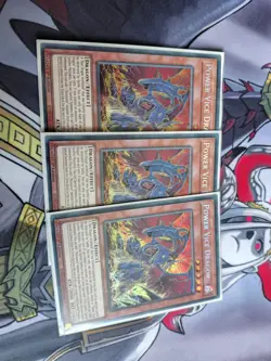 Yugioh Power Vice Dragon BLZD-EN002 Secret Rare 1st Edition NM Playset - Image 1