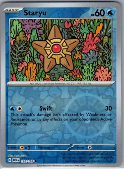 Staryu 120/165 Reverse Holo SV: Scarlet & Violet 151 - Pokemon Card - NM - Image 1