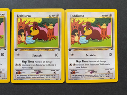 Teddiursa 65/75 1st Edition Neo Discovery Pokemon Card 2001 Unplayed Vintage X4 - Image 3