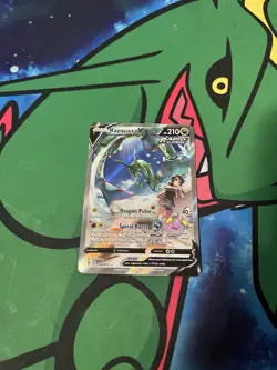 Rayquaza V Alt Art 194/203 Evolving Skies Pokemon Card Near Mint NM - Image 1