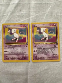 Pokemon Mew Mewtwo Black Star Promo Lot of 3 Cards 1999-2000 Ungraded Light Play - Image 5