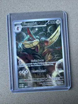 Pokemon Kingambit 130 TCG Scarlet & Violet Black Star Promo Card NM Condition - Image 1