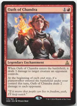 Oath of Chandra - Oath of the Gatewatch - Rare - Magic: The Gathering - Image 1