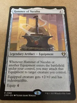 Hammer of Nazahn - Commander Masters Regular - Mtg - Image 1