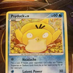 Pokemon TCG Psyduck 87/127 Platinum Regular NM/M sleeved since pulled - Image 2
