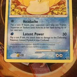 Pokemon TCG Psyduck 87/127 Platinum Regular NM/M sleeved since pulled - Image 3