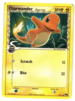 Pokemon TCG Charmander Non-Holo POP Series 5 10/17 Common LP/MP - Image 1