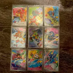 Pokemon 2026 First Partner Series 1 Illustration Collection Full Set 9 Promos - Image 1
