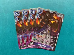 Bagramon EX10-056 Playset Sinister Order Digimon Card Game x4 - Image 1