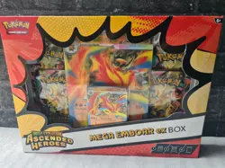 Pokemon Ascended Heroes Ex Box Set of 3 (Emboar Meganium FeraLigatr) Sealed New - Image 4