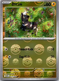 Blitzle 031/086 Common White Flare Pokemon Reverse Holo Near Mint - Image 1