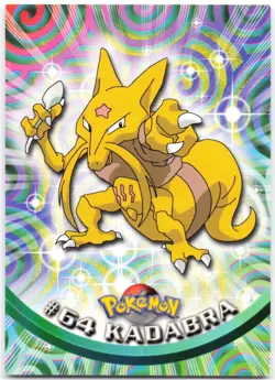 Kadabra #63 1999 Topps Pokemon TV Animation (Black Logo) - Image 1