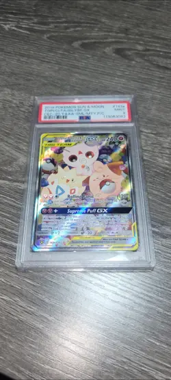 2019 POKEMON S&M COSMIC ECLIPSE TOGEPI & CLEFFA & IGGLYBUFF GX 143a/236 PSA 9 - Image 4