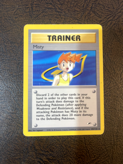 Pokemon WOTC TCG VTG Misty 102/132 Gym Heroes Regular LP - Image 1