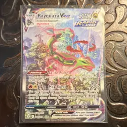 Pokemon TCG Rayquaza VMAX Alt Art Secret Rare Holo 218/203 ES 320 HP - Image 1