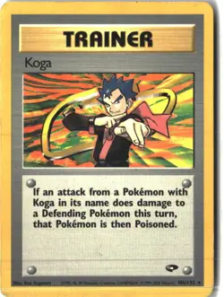 Koga 106/132 Rare Gym Challenge Pokemon Moderately Played - Image 1