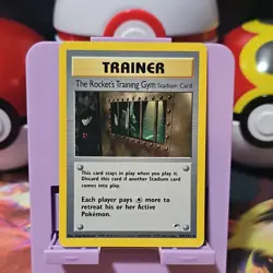 Pokemon TCG The Rocket's Training Gym Gym Challenge Trainer 104/132 Rare Eng LP - Image 1