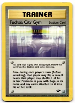Fuchsia City Gym 114/132 Uncommon Gym Challenge Pokemon Unlimited MP - Image 1