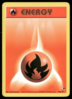 Fire Energy 128/132 Gym Heroes Pokemon Unlimited LP - Image 1
