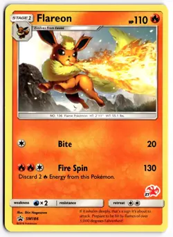 Pokemon TCG Flareon (Charizard Stamped) SM186 Battle Academy Regular - Image 1