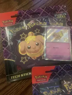 Pokemon Tech Sticker Collection - Paldean Fates Fidough And Greavard - Lot Of 2 - Image 2