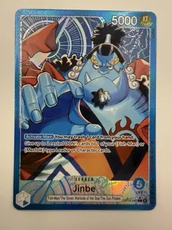 One Piece TCG English OP14-040 Jinbe Leader Alt Art Parallel - Image 1
