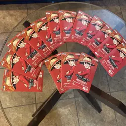 One Piece OP13 Carrying on His Will Sleeved Booster Pack Lot Of 15 Packs Sealed - Image 1