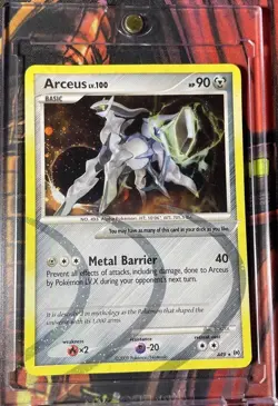 Pokemon - Arceus Lv. 100 AR 9 - Holo Ripple Foil Card Platinum Era 2009 - NM - Image 2