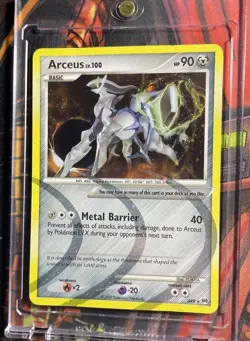 Pokemon - Arceus Lv. 100 AR 9 - Holo Ripple Foil Card Platinum Era 2009 - NM - Image 3