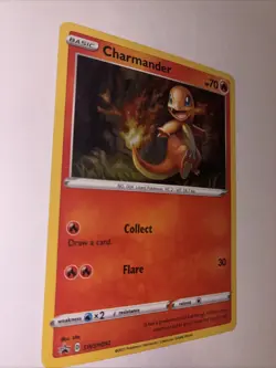 Charmander SWSH092 SWSH: Holo Promo Card Misprint Foil Bleed W/swirl -3 - Image 2