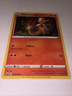 Charmander SWSH092 SWSH: Holo Promo Card Misprint Foil Bleed W/swirl -3 - Image 3