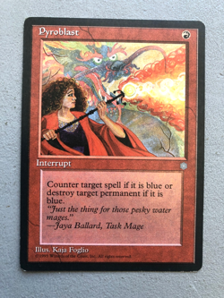 Mtg Carte Magic Ice Age Pyroblast English LP - Image 1