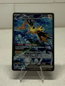 Pokemon Zapdos EX 202/165SV151 Special Illustration Rare - Image 1
