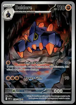 Boldore 128/086 IR SV White Flare Pokemon [NM] (1) - Image 1