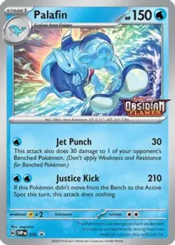 LP Pokemon Palafin - SVP036 - SVP Black Star Promos (Prerelease) Lightly Played - Image 1