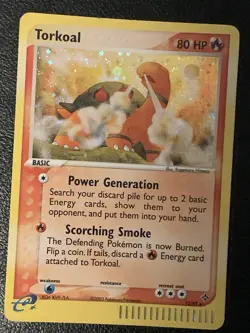 Torkoal 12/97 Holo EX Dragon 2003 E-Reader Pokemon TCG MP - Image 1