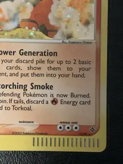 Torkoal 12/97 Holo EX Dragon 2003 E-Reader Pokemon TCG MP - Image 4