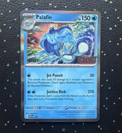 Palafin STAFF SVP 036 Prerelease Promo NM Holo Obsidian Flames Pokemon - Image 1