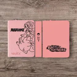 Vault X - 9 Pocket Zip Binder Folder - Pink Pokemon Japanese Battle Partners - Image 1