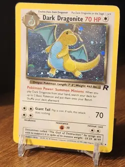 Pokemon Team Rocket Dark Dragonite 5/82 - Team Rocket (TR) Heavily Played - Image 1