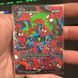 Rite of Replication 0014 Borderless MTG Spider-Man Non-Foil NM/M - Image 1