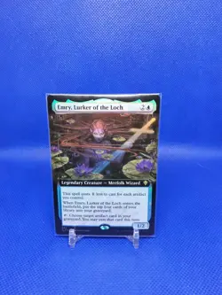 MTG English Extended Art Emry Lurker of the Loch NM Foil Throne of Eldraine - Image 1