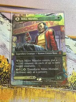 Miles Morales Ultimate Spider-man SPM (0200) - Foil - Spider-Man MTG Magic - Image 3