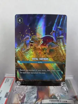 Disney Lorcana Shimmering Skies ROYAL TANTRUM Action Enchanted Foil #219/204 - Image 1