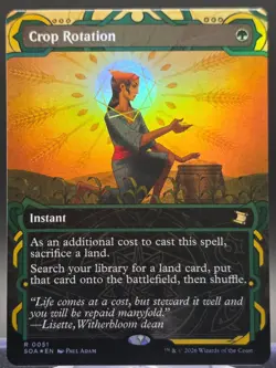 Crop Rotation #51 Secrets of Strixhaven: Mystical Archive Ext. Art Foil Rare - Image 1