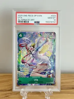 PSA 10 ~ Uta OP13-023 Alternate Art ~ One Piece Card Carrying On His Will - Image 3