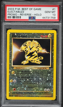 2003 Pokemon Best Of Game Promo Reverse Holo Electabuzz #1 PSA 10 LOW POP 🔥 - Image 1
