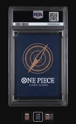 2025 ONE PIECE OP11-A FIST OF DIVINE SPEED TREASURE RARE #015 LUCKY ROUX PSA 10 - Image 2