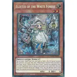 MP25-EN080 Elzette of the White Forest - Prismatic Secret Rare Card 1st Edition - Image 1