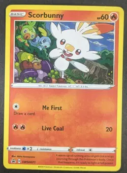 Scorbunny SWSH071 SWSH: Sword & Shield Promo Cards Holo Lightly Played - Image 1